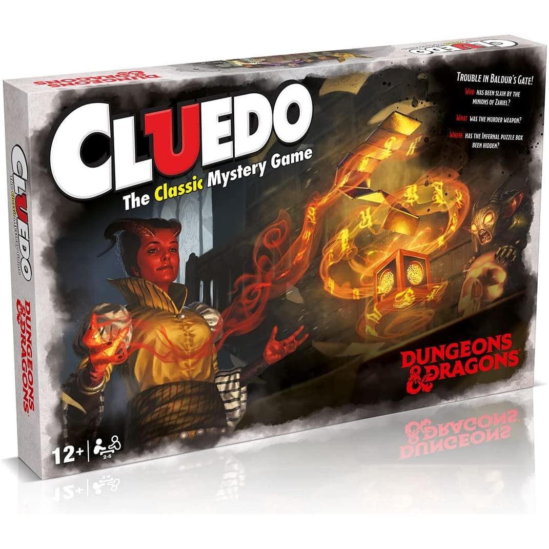 Buy Gadcet UK,Winning Moves Dungeons and Dragons Cluedo Mystery Board Game, Join Falastar Fisk to discover who was replaced, what weapon was used and where is the Infernal Puzzle box, for ages 12 plus - Gadcet UK | UK | London | Scotland | Wales| Ireland | Near Me | Cheap | Pay In 3 | Games and Toys