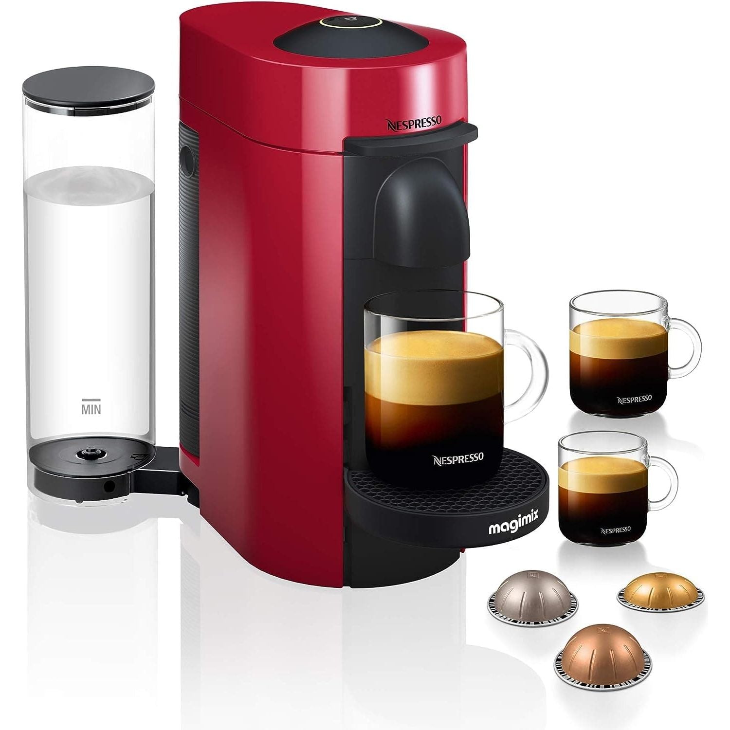 Buy Nespresso,Nespresso Vertuo Plus Special Edition 11389 Coffee Machine by Magmix, 1.2liters - Red - Gadcet UK | UK | London | Scotland | Wales| Ireland | Near Me | Cheap | Pay In 3 | Coffee Makers & Espresso Machines