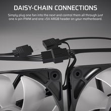 Buy Corsair,Corsair RS120 ARGB 120mm PWM Fan - Daisy-Chain Connection, Low-Noise, Magnetic Dome Bearing, Single Pack - Black - Gadcet UK | UK | London | Scotland | Wales| Near Me | Cheap | Pay In 3 | Electronics