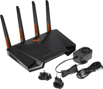 Buy ASUS,ASUS TUF Gaming AX4200 Dual-Band WiFi 6 Router – 2.5Gbps Port, Mobile Tethering, Game Mode, AiMesh, Adaptive QoS, Free Internet Security - Gadcet UK | UK | London | Scotland | Wales| Near Me | Cheap | Pay In 3 | Wireless Routers