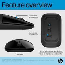 Buy HP,HP Z3700 Dual Black Wireless Mouse – Bluetooth 5.0, 1600 DPI Optical Sensor, AES Technology, Multi-Surface Compatibility, Up to 16-Month Battery Life - Gadcet UK | UK | London | Scotland | Wales| Near Me | Cheap | Pay In 3 | Keyboard & Mouse