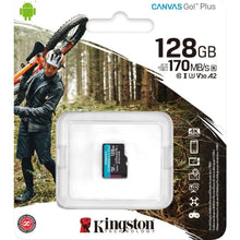 Buy Kingston,Kingston Canvas Go! Plus 128GB microSDXC Card - UHS-I, A2, U3, V30, 170MB/s Read, Class 10, Single Pack (No Adapter) - Gadcet UK | UK | London | Scotland | Wales| Near Me | Cheap | Pay In 3 | Flash Memory Cards