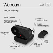 Buy HP,HP PC Webcam 320 – 1080p FHD Webcam with Built-in Microphone, Auto Light Correction & 360° Swivel Clip – Black - Gadcet UK | UK | London | Scotland | Wales| Near Me | Cheap | Pay In 3 | Webcams