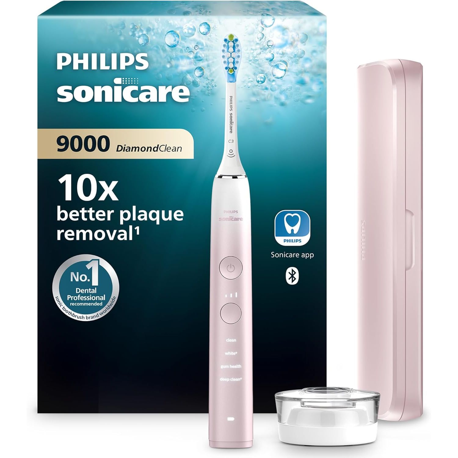 Buy Philips,Philips Sonicare DiamondClean 9000 HX9911/84 Electric Toothbrush Pink – 4 Modes, 3 Intensities, App Coaching & Travel Case - Gadcet UK | UK | London | Scotland | Wales| Near Me | Cheap | Pay In 3 | Electric Toothbrushes
