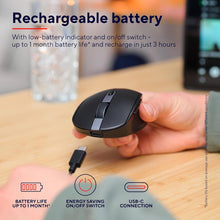 Buy Trust Gaming,Trust Ozaa Silent Wireless Bluetooth Mouse - Rechargeable, Multi-Device, Compact, 60% Recycled Plastic, for PC/Laptop/Mac/Android - Black - Gadcet UK | UK | London | Scotland | Wales| Near Me | Cheap | Pay In 3 | Keyboard & Mouse