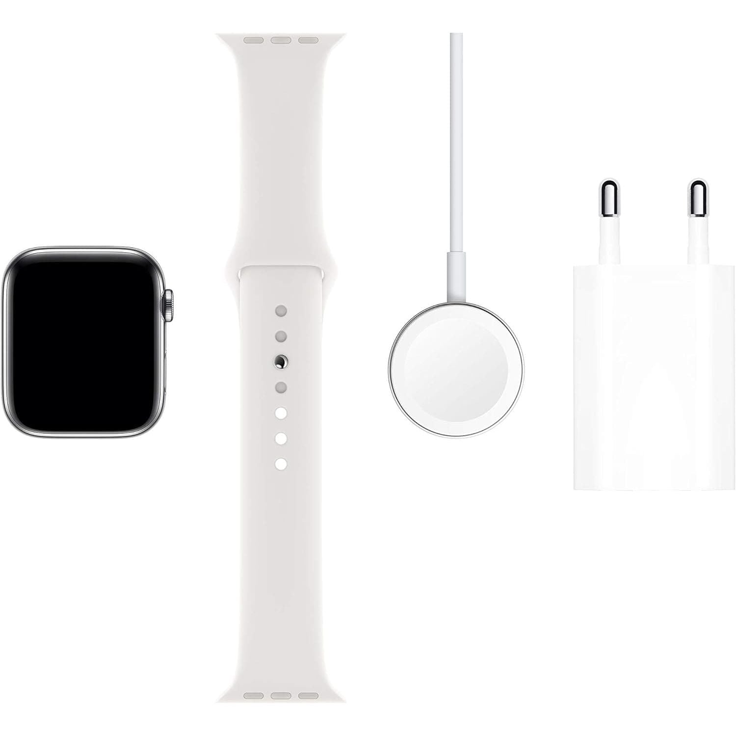 Buy Apple,Apple Watch Series 5 -  44mm - (GPS + Cellular) - Silver Stainless Steel Case ( Without Strap) - Gadcet UK | UK | London | Scotland | Wales| Ireland | Near Me | Cheap | Pay In 3 | Watches