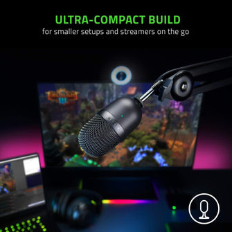 Buy Razer,Razer Seiren Mini - USB Condenser Microphone for Streaming - Black - Gadcet UK | UK | London | Scotland | Wales| Ireland | Near Me | Cheap | Pay In 3 | Audio Components