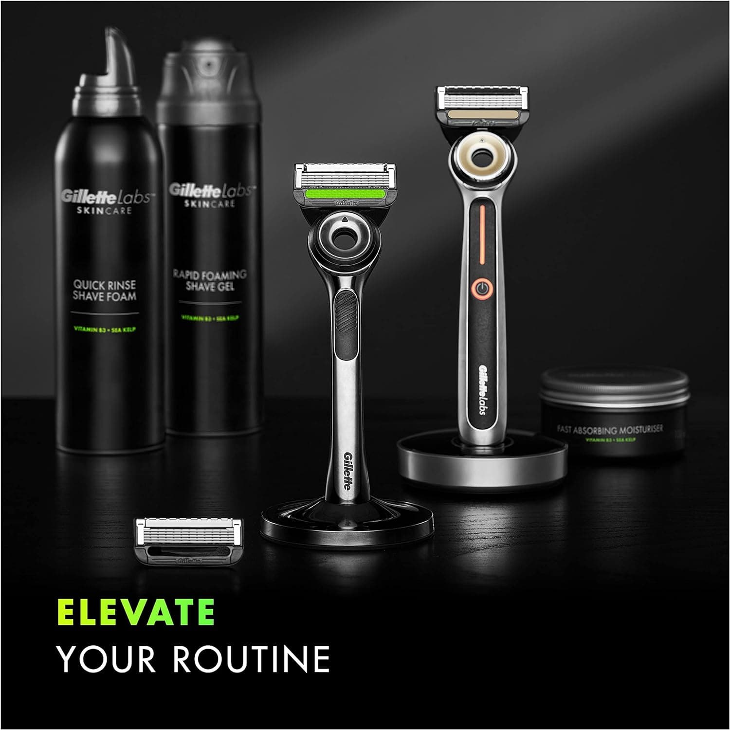 Buy Gillette,Gillette Labs with Exfoliating Bar and Heated Razor Blades, 10 Refills - Gadcet UK | UK | London | Scotland | Wales| Near Me | Cheap | Pay In 3 | Shaver & Trimmer