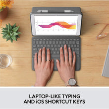 Buy Logitech,Logitech Combo Touch for iPad 7th, 8th & 9th Gen – Graphite – Trackpad Keyboard Case with Smart Connector & Laptop-Like English Keyboard - Gadcet UK | UK | London | Scotland | Wales| Near Me | Cheap | Pay In 3 | Handheld Device Accessories