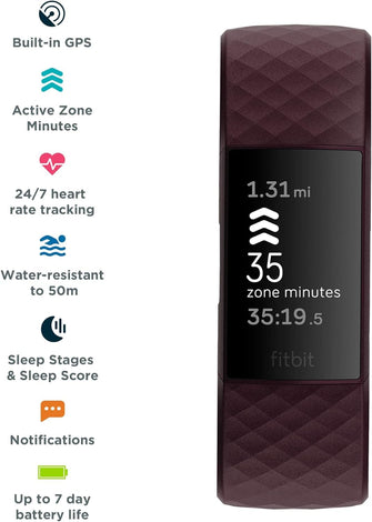 Buy Fitbit,Fitbit Charge 4 Fitness Tracker - Rosewood - Gadcet UK | UK | London | Scotland | Wales| Ireland | Near Me | Cheap | Pay In 3 | Watch