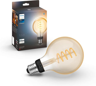 Buy Philips Hue,Philips Hue White Ambiance Filament Single Smart LED Globe [E27 Edison Screw] - 550 Lumens. Works with Alexa, Google Assistant and Apple Homekit - Gadcet UK | UK | London | Scotland | Wales| Near Me | Cheap | Pay In 3 | LED Light Bulbs