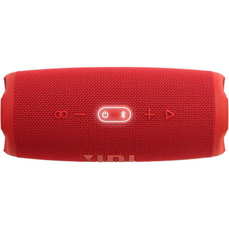 JBL Charge 5 Portable Bluetooth Speaker – Deep Bass, 20H Playtime, IP67 Waterproof, Powerbank, Red