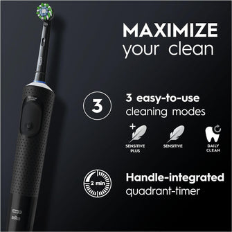 Buy Oral-B,Oral-B Vitality Pro Electric Toothbrush - Black - Gadcet.com | UK | London | Scotland | Wales| Ireland | Near Me | Cheap | Pay In 3 | Health & Beauty