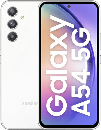 Samsung Galaxy A54 5G – Dual SIM, 256GB, Awesome White, Unlocked Smartphone