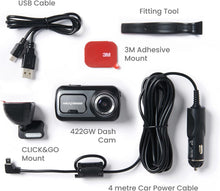 Nextbase 422GW Dash Cam – 2K 1440p, 140° Wide Angle Front Camera – Wi-Fi, 10Hz GPS, Bluetooth – Parking Mode, Voice Control, Night Vision, Polarising Filter Compatible