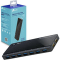 Buy TP-Link,TP-Link UH720 7-Port USB 3.0 Hub with 2 High-Speed 2.4A Charging Ports, 1m Cable, Compatible with Windows, macOS, Linux, Black - Gadcet UK | UK | London | Scotland | Wales| Near Me | Cheap | Pay In 3 | Chargers & Docking Stations
