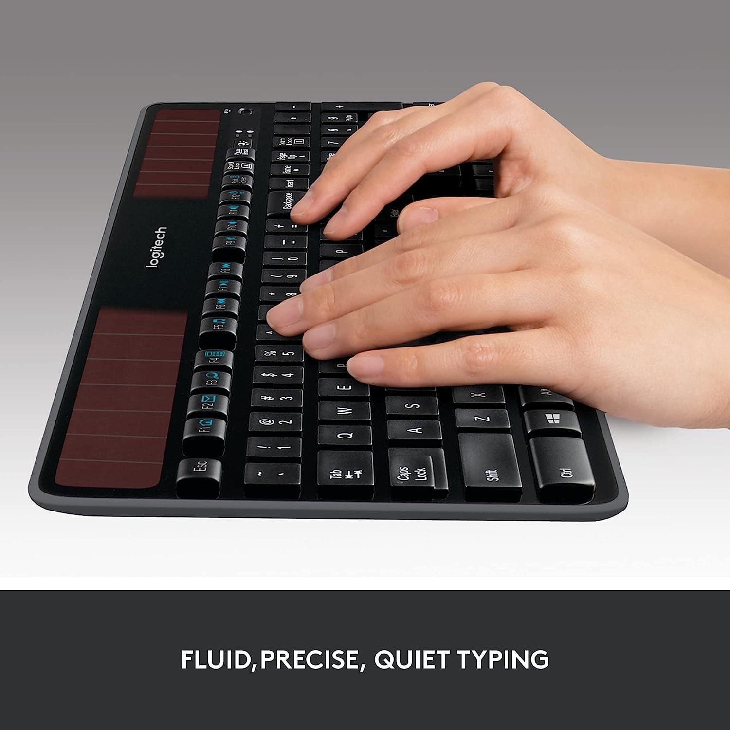 Buy Logitech,Logitech K750 Wireless Solar Keyboard for Windows QWERTY UK English Layout - Black - Gadcet UK | UK | London | Scotland | Wales| Ireland | Near Me | Cheap | Pay In 3 | Keyboard & Mouse