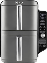 Ninja Double Stack XL Air Fryer, Vertical Dual Drawer AirFryer with 4 cooking levels, 2 Drawers and 2 Racks, Space Saving Design, 9.5L Capacity, 6 Cooking Functions, 8 Portions, Grey SL400UK - 1