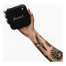Buy Marshall,Marshall Willen Portable Bluetooth Speaker - Black and Brass - Gadcet UK | UK | London | Scotland | Wales| Near Me | Cheap | Pay In 3 | Bluetooth Speakers