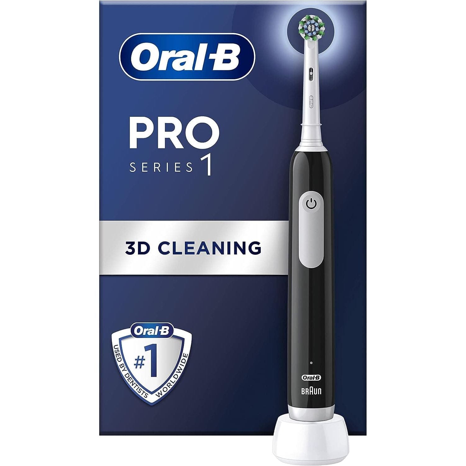Buy Oral-B,Oral-B Pro 1 Electric Toothbrushes For Adults With 3D Cleaning, Mothers Day Gifts For Her / Him, 1 Toothbrush Head, Gum Pressure Control, 2 Pin UK Plug, Black - Gadcet UK | UK | London | Scotland | Wales| Near Me | Cheap | Pay In 3 | Health & Beauty