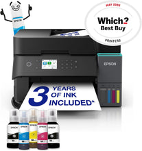 Epson EcoTank ET-3950 Wireless A4 Ink Tank Printer – Print, Copy & Scan, Duplex Printing, 30-Page ADF, 6.1cm LCD, Wi-Fi, USB & Ethernet