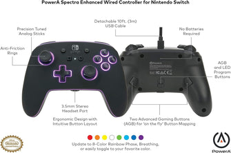 Buy POWERA,PowerA Spectra Enhanced Wired Controller for Nintendo Switch, Gamepad, Wired Video Game Controller, Gaming Controller, Officially Licensed, Light-Up Controller - Gadcet UK | UK | London | Scotland | Wales| Near Me | Cheap | Pay In 3 | Game Controllers