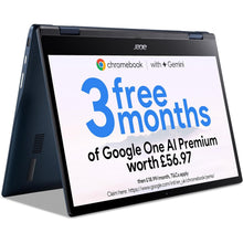 Acer Chromebook Spin 513 CP513-1H – 13.3" Full HD Touchscreen 2-in-1 Laptop, Qualcomm SC7180, 8GB RAM, 64GB eMMC, Chrome OS – Blue