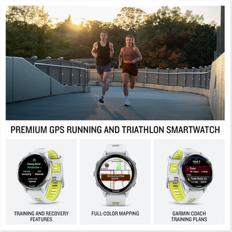 Buy Garmin,Garmin Forerunner 970 – Premium GPS Running & Triathlon Smartwatch with AMOLED Display, Built-in LED Flashlight, Titanium Case, Whitestone/Translucent Amp Yellow Band - Gadcet UK | UK | London | Scotland | Wales| Near Me | Cheap | Pay In 3 | Smart Watches