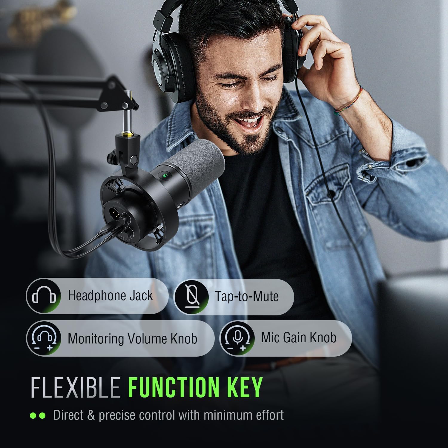 Buy Fifine,FIFINE K688 Podcast Microphone Kit – USB/XLR Dynamic Mic with Boom Arm, Mute Button, 3.5mm Jack – for Recording, Streaming, PC & XLR Mixers - Gadcet UK | UK | London | Scotland | Wales| Near Me | Cheap | Pay In 3 | Microphones