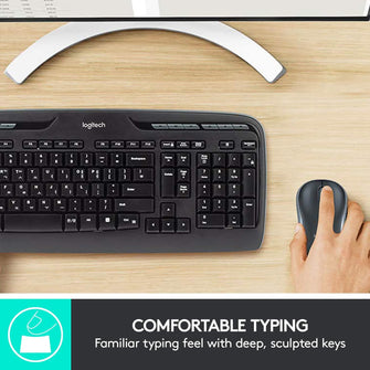 Buy Logitech,Logitech MK330 Wireless Keyboard and Mouse Combo for Windows - QWERTY UK Layout - Black - Gadcet UK | UK | London | Scotland | Wales| Ireland | Near Me | Cheap | Pay In 3 | Keyboard & Mouse