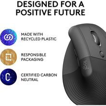 Buy Logitech,Logitech Lift Vertical Ergonomic Mouse, Wireless, Bluetooth or Logi Bolt USB receiver, Quiet clicks, 4 buttons, compatible with Windows/macOS/iPadOS, Laptop, PC - Graphite - Gadcet UK | UK | London | Scotland | Wales| Near Me | Cheap | Pay In 3 | Gaming mouse