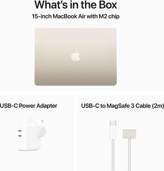Buy Apple,Apple 2023 MacBook Air (A2941) - 15.3 inch - 512GB SSD - 8GB RAM - M2 Chip - Mac OS - Starlight - Gadcet UK | UK | London | Scotland | Wales| Ireland | Near Me | Cheap | Pay In 3 | Laptops