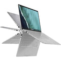 Buy ASUS,ASUS Chromebook Flip C434TA AI0041 14in Touchscreen Notebook -  8th gen Intel Core i5 8200Y - 8GB RAM 128GB - eMMC Wi-Fi 5 -  Chrome OS - Silver - Gadcet.com | UK | London | Scotland | Wales| Ireland | Near Me | Cheap | Pay In 3 | Laptops