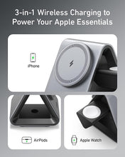 Buy Anker,Anker 737 , MagSafe Charger MagGo Charger (3-in-1 Station) with MFi-Certified 15W Max Fast Charging, For iPhone 14/13 / 12 Series, Apple Watch S8 / 7/6, AirPods 3 / Pro - Gadcet.com | UK | London | Scotland | Wales| Ireland | Near Me | Cheap | Pay In 3 | Power Adapter & Charger Accessories