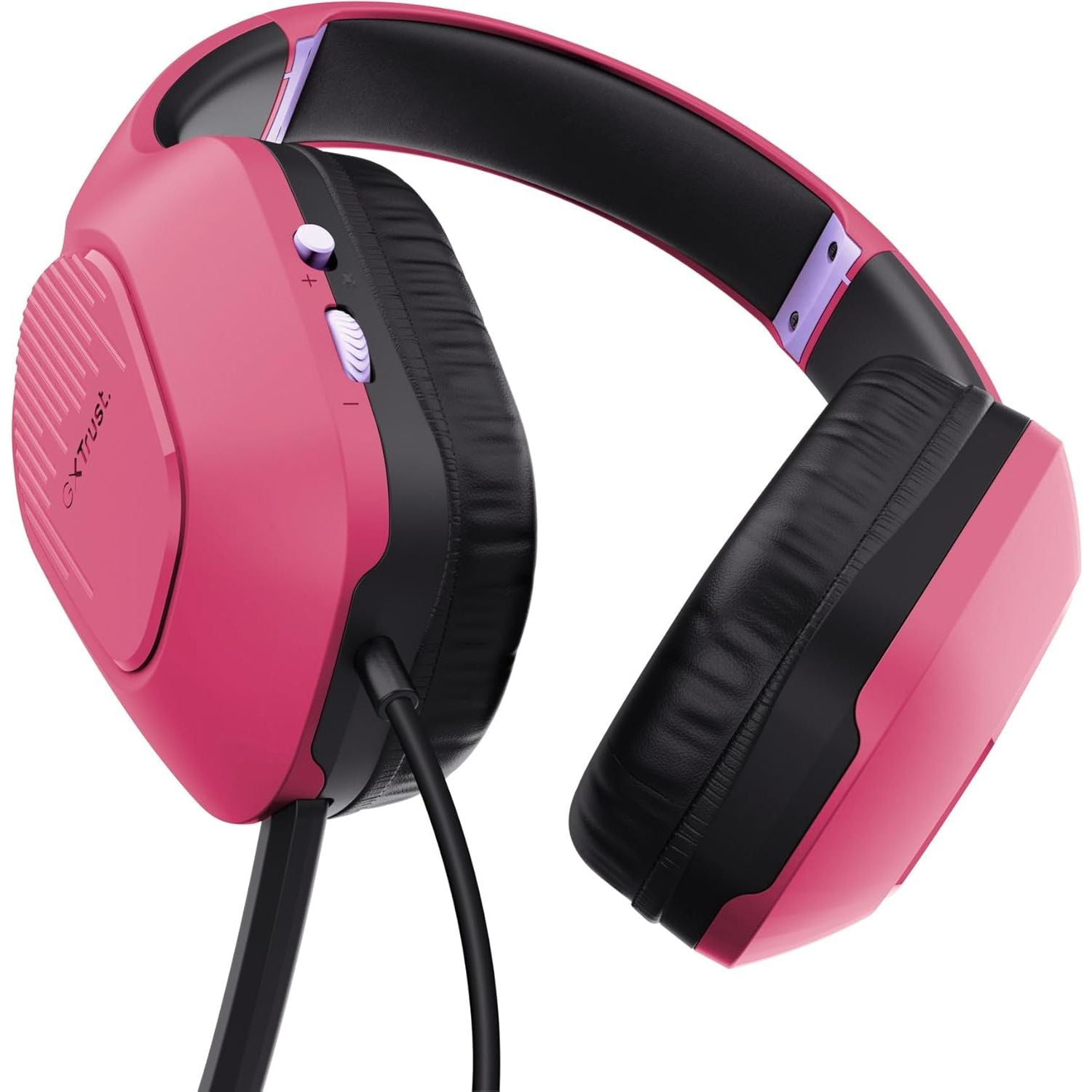 Buy Trust Gaming,Trust Gaming GXT 418P Rayne Lightweight Gaming Headset - 3.5mm Jack, 50mm Drivers, Foldaway Microphone, Over-Ear, Wired, 2m Cable, Compatible with PC, Xbox, PS4, PS5, Switch, Mobile - Pink - Gadcet UK | UK | London | Scotland | Wales| Near Me | Cheap | Pay In 3 | Headphones & Earphones