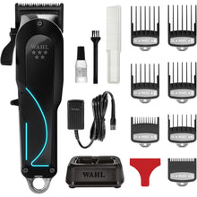 Wahl Senior 2.0 Cord/Cordless Hair Clipper with 8000 RPM Adaptive Speed Motor, DLC High‑Carbon Steel Blade, Click/Free‑Flow Taper Lever, 7 Premium Guide Combs & Power Station