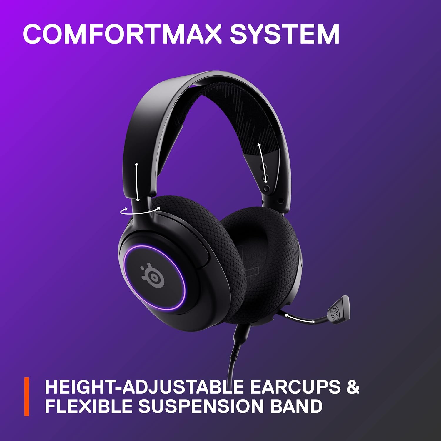 Buy SteelSeries,SteelSeries Arctis Nova 3 Multi-Platform Gaming Headset | 360° Spatial Audio, Hi-Fi Drivers & PrismSync RGB - Gadcet UK | UK | London | Scotland | Wales| Near Me | Cheap | Pay In 3 | Headphones