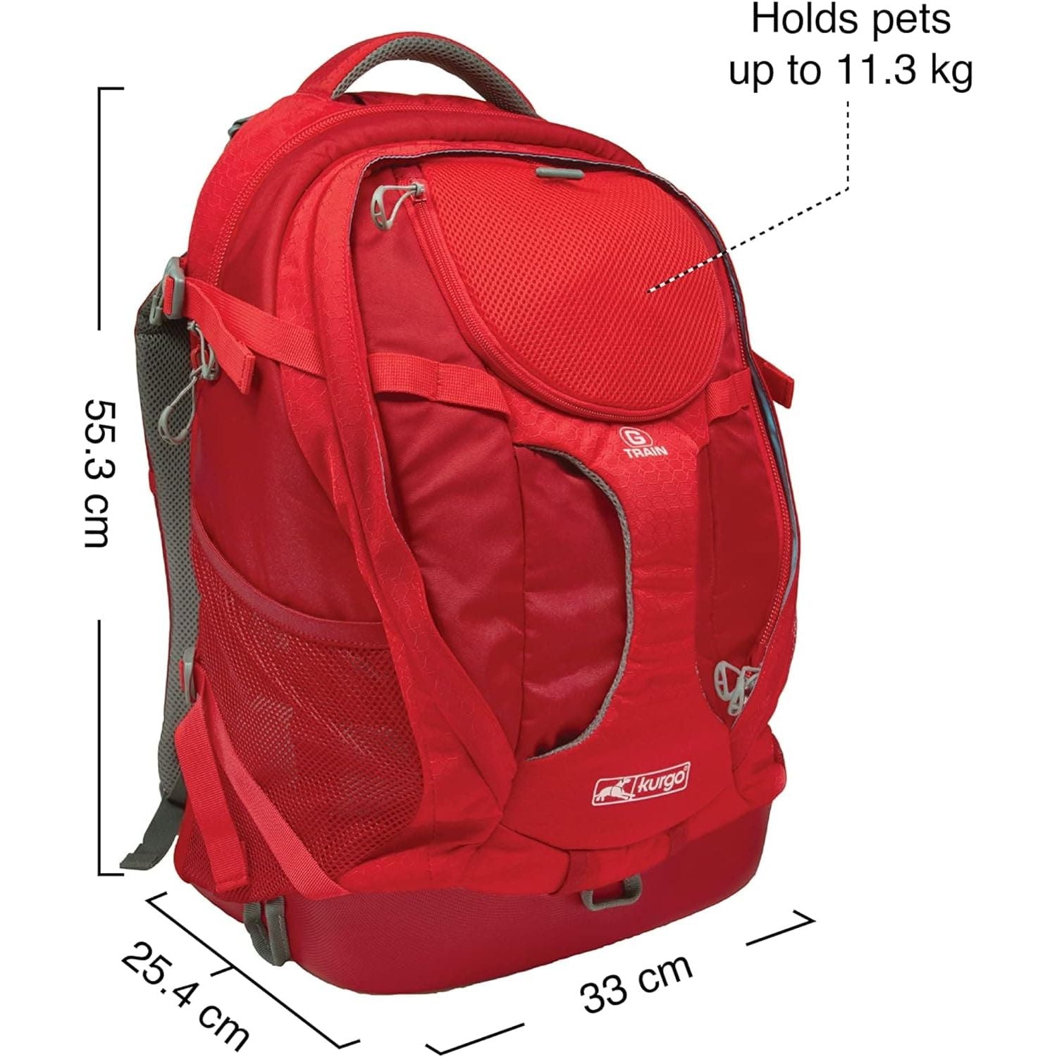 Buy Kurgo,Kurgo G-Train Pack, Carrier Backpack for Small Dogs and Cats, Ideal for Hiking or Travel, Waterproof Bottom, Black - Gadcet UK | UK | London | Scotland | Wales| Ireland | Near Me | Cheap | Pay In 3 | Apparel & Accessories