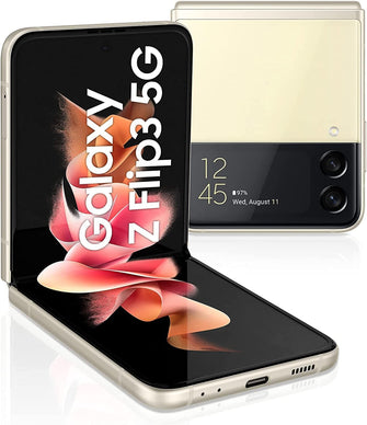 Buy Samsung,Samsung Galaxy Z flip 3 128GB, Cream - Unlocked - Gadcet.com | UK | London | Scotland | Wales| Ireland | Near Me | Cheap | Pay In 3 | Mobile Phone