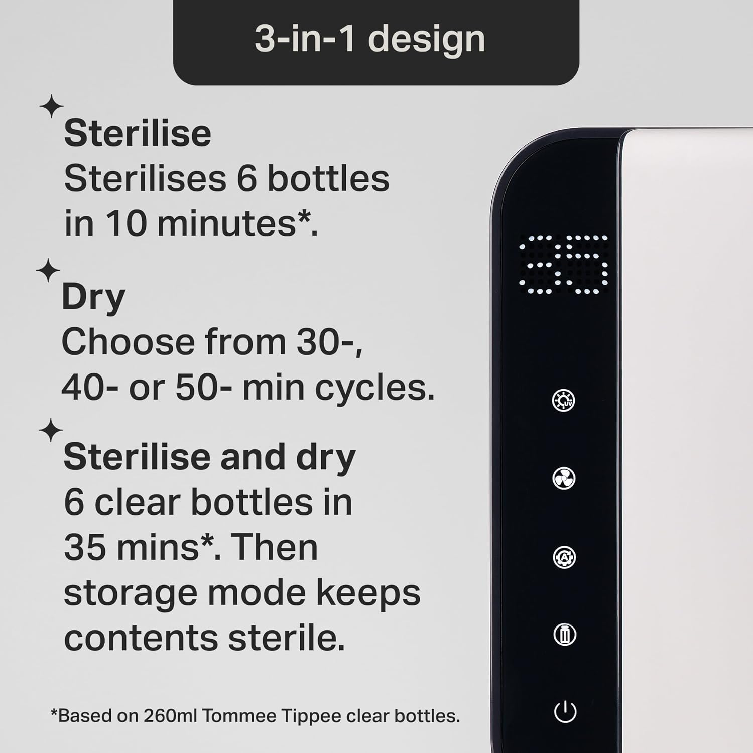 Buy Tomme Tippee,Tommee Tippee Ultra UV Steriliser, Dryer & Storage – Black - Gadcet UK | UK | London | Scotland | Wales| Near Me | Cheap | Pay In 3 | Sterilizers