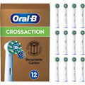 Buy Oral-B,Oral-B Pro Cross Action Electric Toothbrush Head, X-Shape And Angled Bristles for Deeper Plaque Removal, Pack of 12 Toothbrush Heads, Suitable For Mailbox, White - Gadcet UK | UK | London | Scotland | Wales| Near Me | Cheap | Pay In 3 | Toothbrush Head