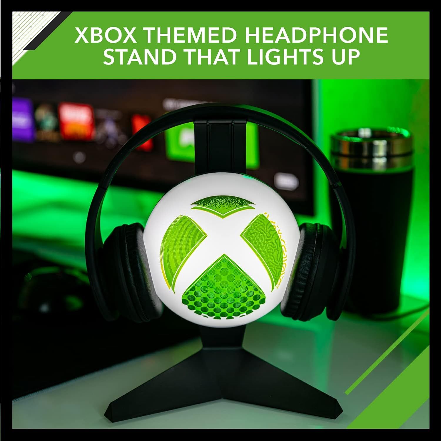 Buy Xbox,Xbox Headset Stand Light – Officially Licensed USB-Powered Headphone Holder for Gaming Setup – Gift for Gamers | Paladone - Gadcet UK | UK | London | Scotland | Wales| Near Me | Cheap | Pay In 3 | Lighting Accessories