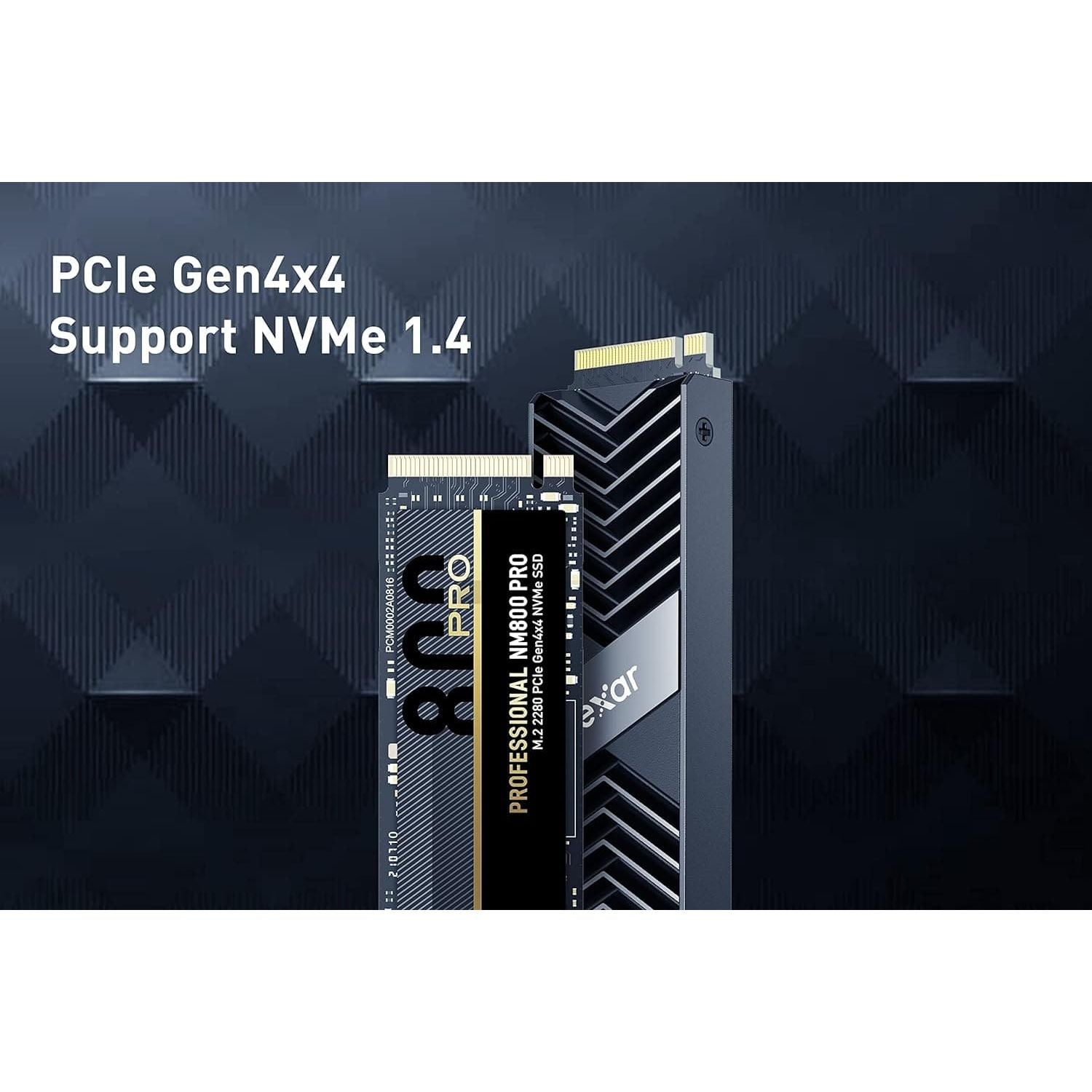 Buy Lexar,Lexar Professional NM800 PRO with Heatsink 512GB SSD, M.2 2280 PCIe Gen4x4 NVMe 1.4 Internal SSD, Up to 7450MB/s Read, 3500MB/s Write, Internal Solid State Drive for PS5, Gamer (LNM800P512G-RN8NG) - Gadcet UK | UK | London | Scotland | Wales| Near Me | Cheap | Pay In 3 | Computer Accessories