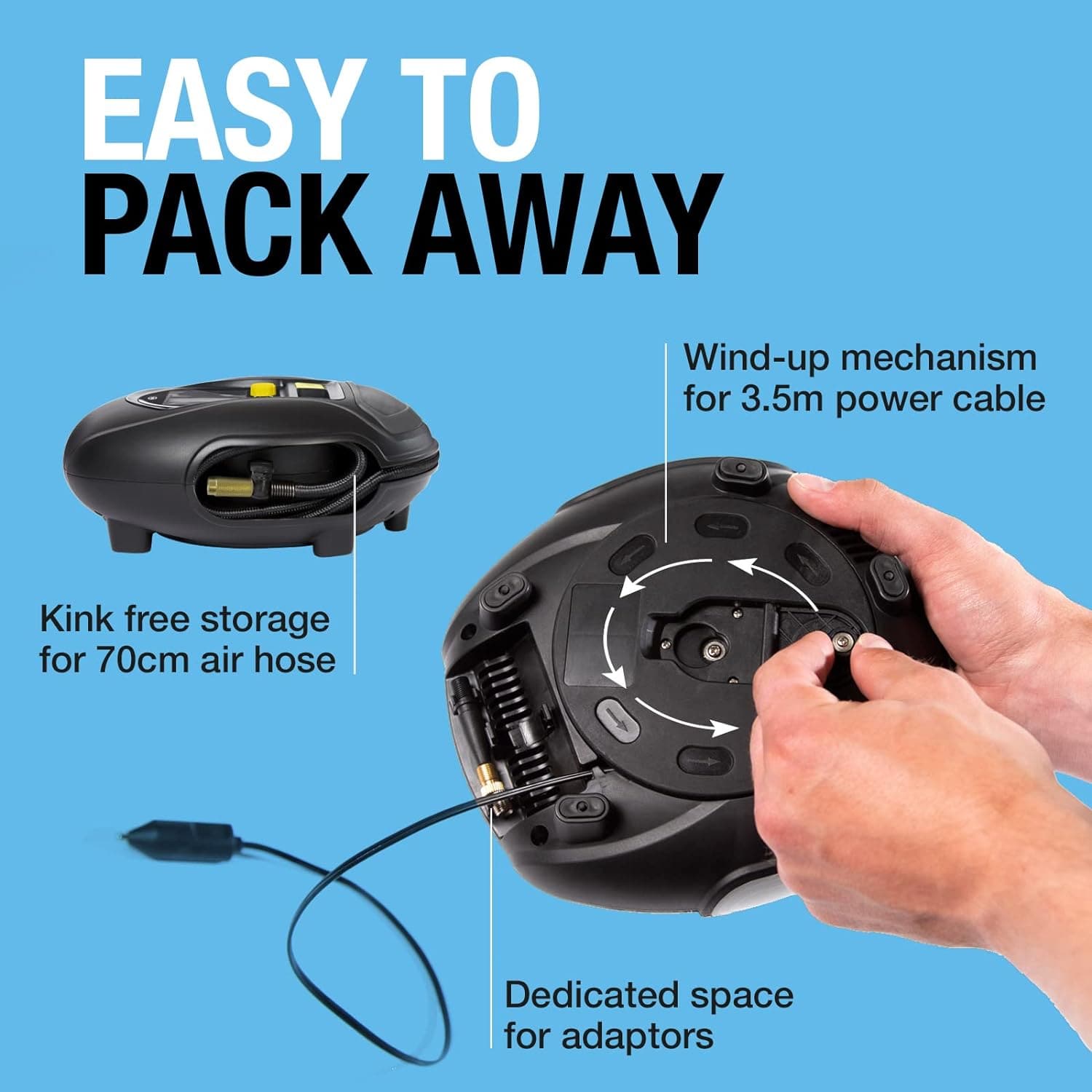 Buy Ring,Ring Automotive - RTC1000 12V rapid tyre inflator air compressor car pump with preset digital pressure gauge, memory function, 2 min inflation, LED light, carry case, valve adaptor kit - Gadcet UK | UK | London | Scotland | Wales| Near Me | Cheap | Pay In 3 | Motorcycles & Scooters