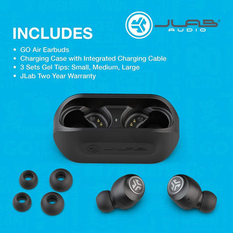 Buy JLab,JLab Go Air Wireless Earphones, True Wireless Ear Buds - Black - Gadcet UK | UK | London | Scotland | Wales| Ireland | Near Me | Cheap | Pay In 3 | Earphones