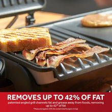 George Foreman Large Electric Grill & Griddle 23450 – Dual Temperature Control, Non-Stick, Black