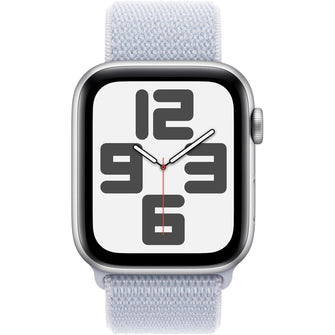 Apple Watch SE (2nd Gen) GPS 44mm – Silver Aluminium Case with Blue Cloud Sport Loop