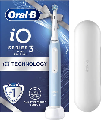 Buy Cashify Tech Ltd,Oral-B iO 3 Ice Blue Electric Toothbrush Gift Edition - Gadcet UK | UK | London | Scotland | Wales| Near Me | Cheap | Pay In 3 | Electric Toothbrush