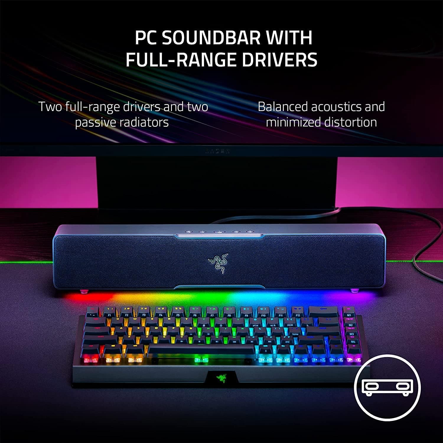 Buy Razer,Razer Leviathan V2 X Compact PC Gaming Soundbar - Full-Range Drivers, USB-C, Bluetooth 5.0, Black - Gadcet UK | UK | London | Scotland | Wales| Ireland | Near Me | Cheap | Pay In 3 | Bluetooth Speakers