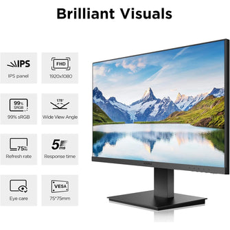 Buy KOORUI,KOORUI 27 Inch FHD Monitor, IPS Computer Monitors, 75Hz, 5ms, 16:9 Full HD (1920 x 1080), VESA Mountable, HDMI/VGA, Low Blue Light, 99% SRGB - Gadcet UK | UK | London | Scotland | Wales| Ireland | Near Me | Cheap | Pay In 3 | Computer Monitors